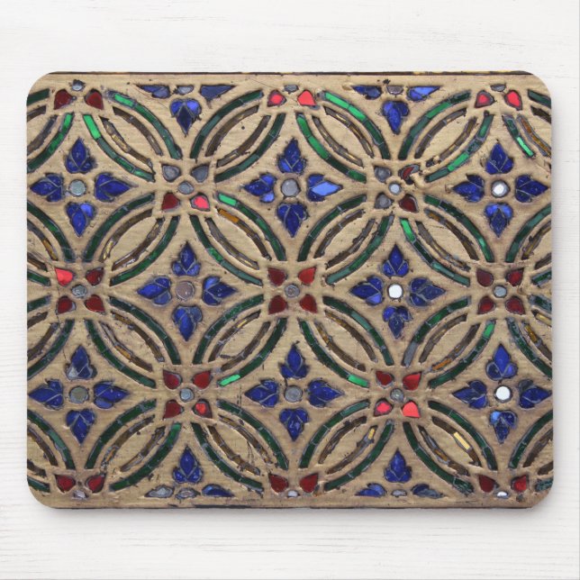 Mosaic tile pattern stone glass Moroccan photo Mouse Pad (Front)