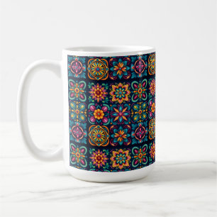 Mosaic Tiles Flower 53 Coffee Mug