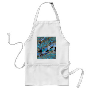 Mosaic Tiles of Blue and Green Standard Apron