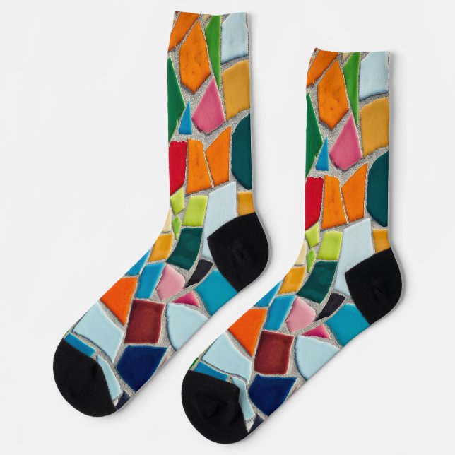 mosaic tiles socks (Left)