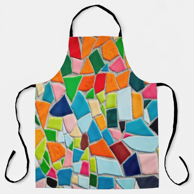 Mosaic tiles template texture apron (Front)