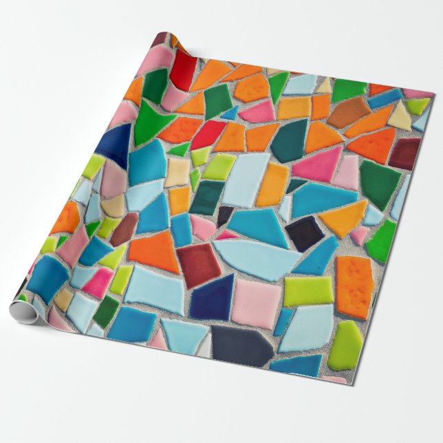 Mosaic tiles template texture wrapping paper (Unrolled)