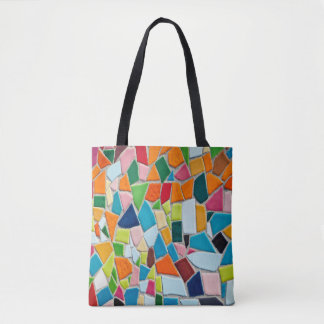 mosaic tiles tote bag