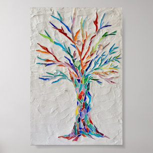 Mosaic Tree of Life Poster