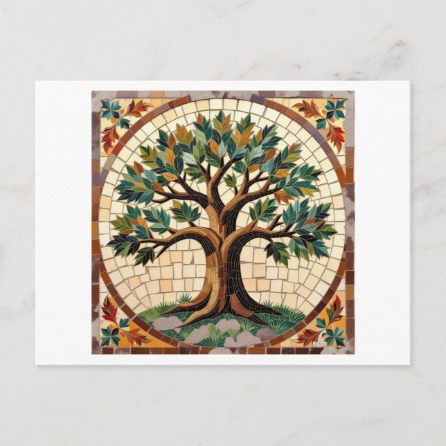 Mosaic tree postcard (Front)