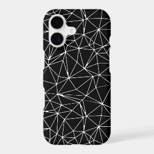Mosaic Triangles  Seamless Pattern in black colour