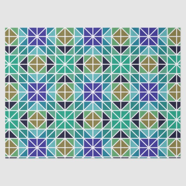 mosaic triangles tissue paper (Front)