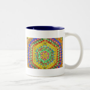 Mosaic Two-Tone Coffee Mug