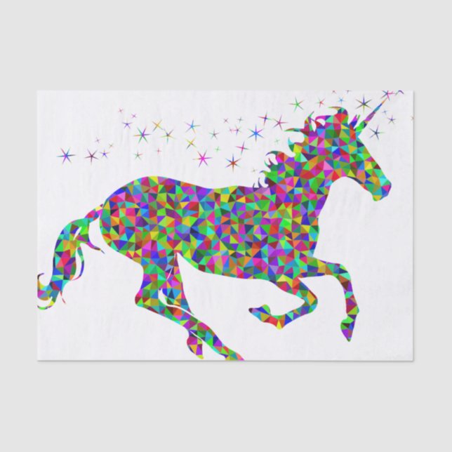 Mosaic Unicorn Tissue Paper (Front)