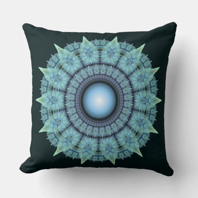 Mosaic visual soft pattern throw pillow (Front)