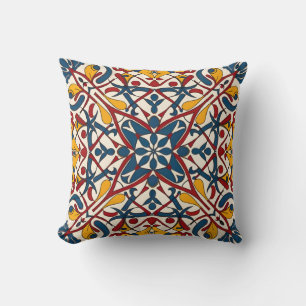 mosaic zellige throw pillow