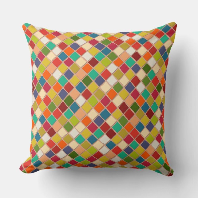 MOSAICO abrazo Throw Pillow (Front)