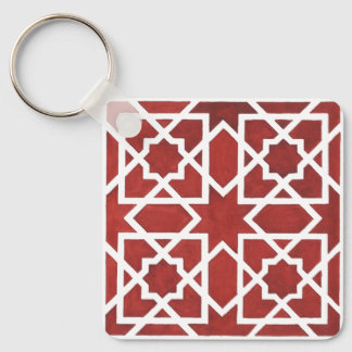 Mosaïque andalouse rouge SEVILLE Keychain