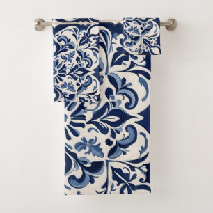 Mosaïque andalouse vintage, Bleu intemporel et bla
