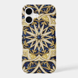 mosaïque bleue arabesque