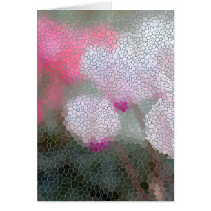 Mosaïque de fleurs de cyclamen