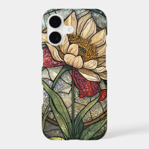 Mosaïque de fleurs sauvages Vitrail Botanique Flor