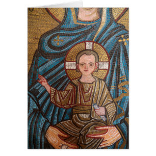 Mosaïque de Jésus bébé