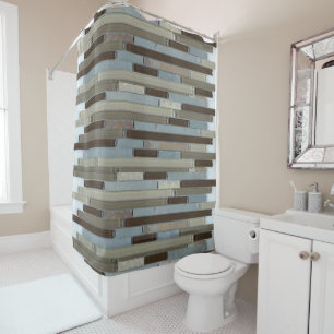 Mosaïque du rideau de douche
