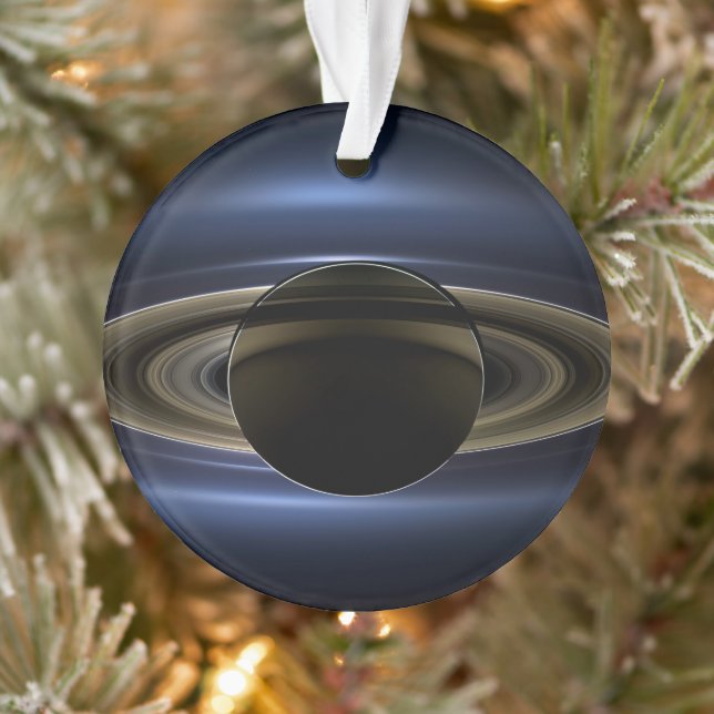 Mosaïque Du Système Saturne Rétro-Éclairé Par Le S (Arbre)