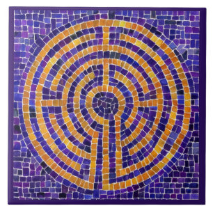 MOSAÏQUE LABYRIINTHE Carreau de céramique 6x6 - Vi