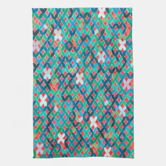 Mosaïque méditerranéenne 3 serviettes de cuisine