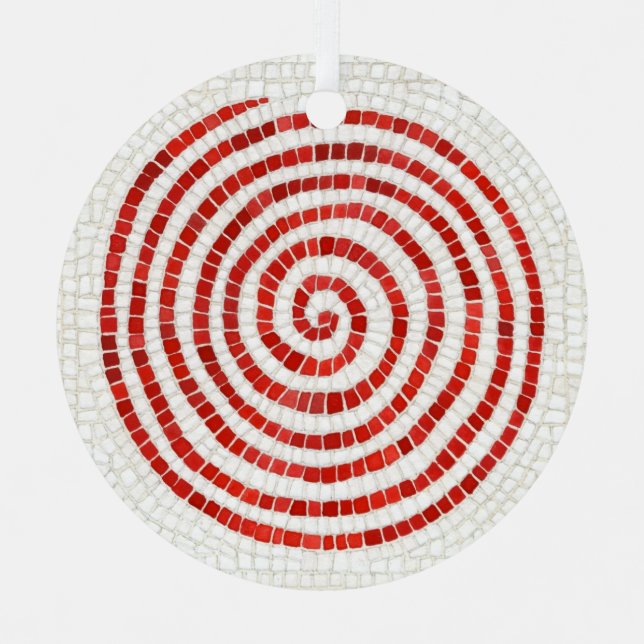 MOSAÏQUE PINWHEEL Métal Ornement rond (Recto)
