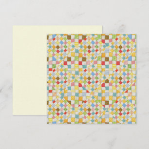 MOSAÏQUE POUR COUVERTURE 5,25" Carré Carte plate /