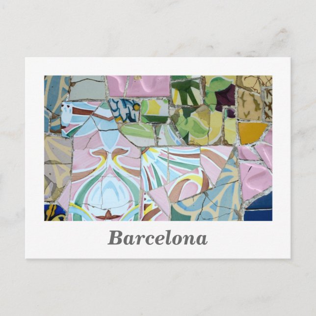 Mosaïques Park Guell Carte postale (Devant)