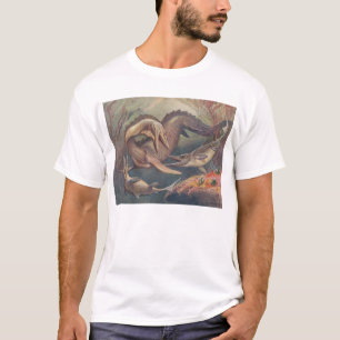 Mosasaur and Ichthyosaurs (Heinrich Harder) T-Shirt