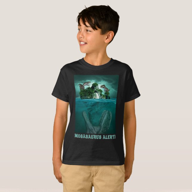 Mosasaurus Alert! T-Shirt (Front Full)