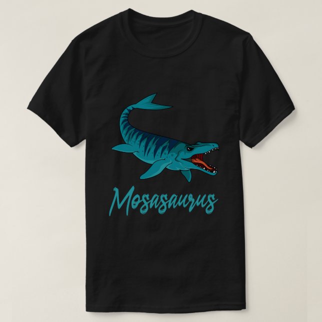 Mosasaurus Aquatic Dinosaur Paleontologist Prehist T-Shirt (Design Front)