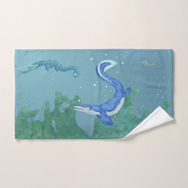Mosasaurus Bath Towel Set (Hand Towel)