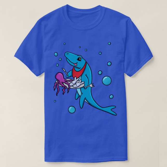 Mosasaurus Eating T-Shirt (Design Front)