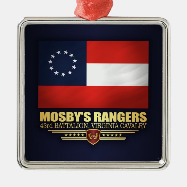 Mosby's 43rd Battalion, Virginia Cavalry Metal Ornament (Front)