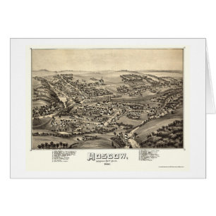 Moscou, carte panoramique de PA - 1891