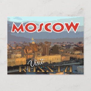 Moscou, carte postale de la série Visit Russia