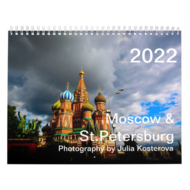 Moscou et Saint-Pétersbourg. Calendrier 2022 (Protection)
