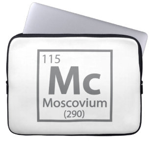 Moscovium - Russian Science Periodic Table Laptop Sleeve