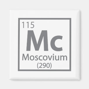 Moscovium - Russian Science Periodic Table Magnet