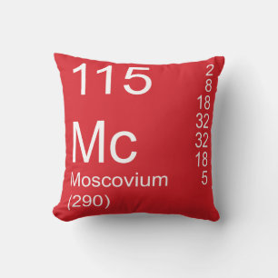 Moscovium Throw Pillow