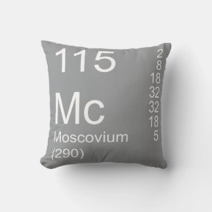 Moscovium Throw Pillow