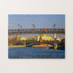 Moscow City Kremlin Moskva Landscape Architecture Jigsaw Puzzle