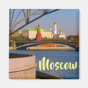 Moscow City Kremlin Moskva Landscape Architecture Magnet