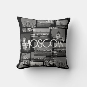 Moscow City St Basil's Cathedral Architecture City Throw Pillow