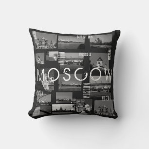 Moscow City St Basil's Cathedral Architecture City Throw Pillow