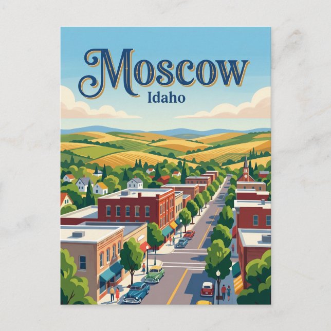 Moscow Idaho Postcard (Front)