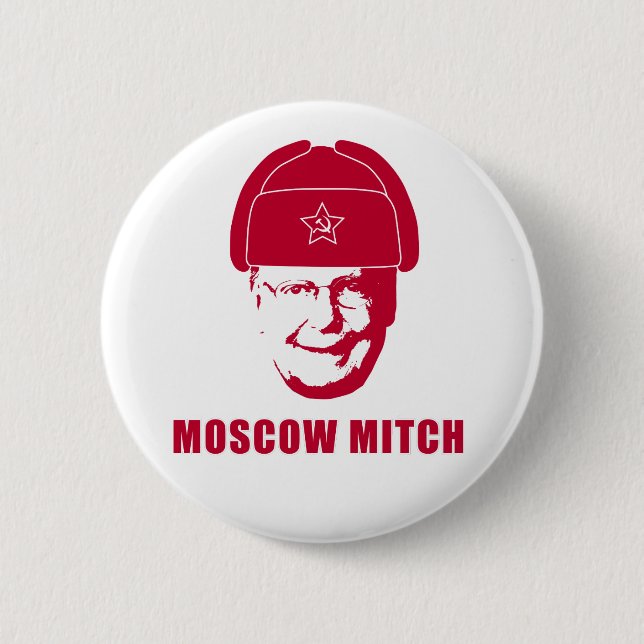 Moscow Mitch 2 Inch Round Button (Front)