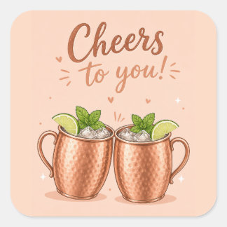 Moscow Mule Birthday Celebration Square Sticker