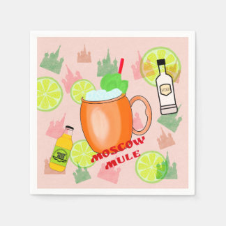 Moscow Mule Cocktail Napkin